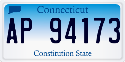 CT license plate AP94173