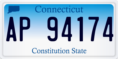 CT license plate AP94174