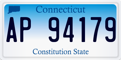 CT license plate AP94179