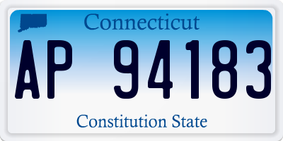 CT license plate AP94183