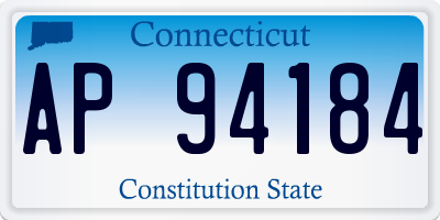 CT license plate AP94184
