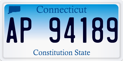 CT license plate AP94189