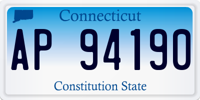 CT license plate AP94190
