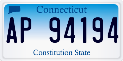 CT license plate AP94194