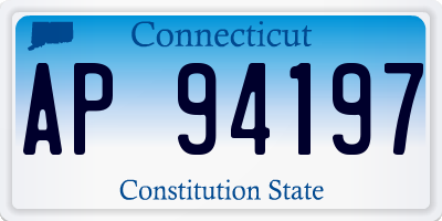 CT license plate AP94197