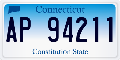 CT license plate AP94211