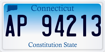 CT license plate AP94213