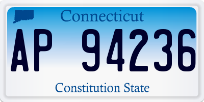 CT license plate AP94236