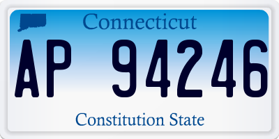 CT license plate AP94246