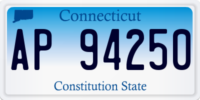 CT license plate AP94250