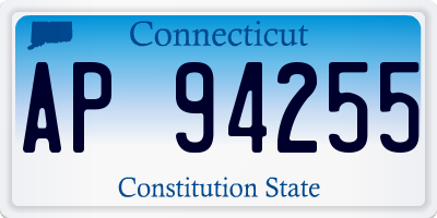 CT license plate AP94255