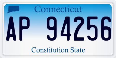 CT license plate AP94256