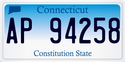 CT license plate AP94258