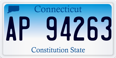 CT license plate AP94263