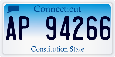 CT license plate AP94266