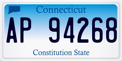 CT license plate AP94268