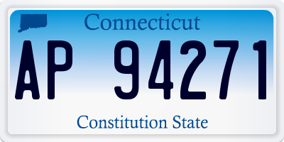 CT license plate AP94271