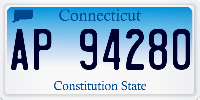 CT license plate AP94280