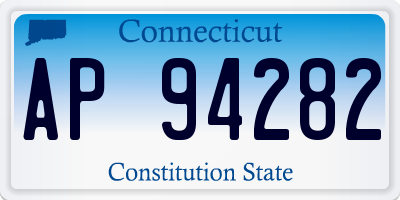 CT license plate AP94282