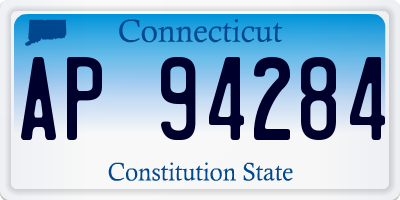 CT license plate AP94284