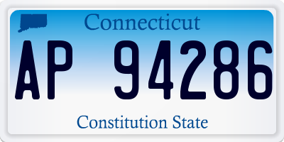 CT license plate AP94286