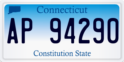 CT license plate AP94290