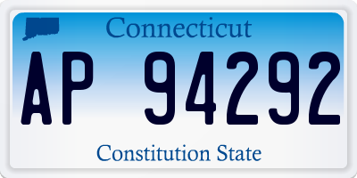 CT license plate AP94292