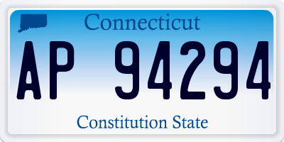 CT license plate AP94294