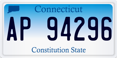 CT license plate AP94296