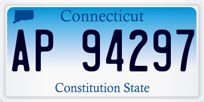 CT license plate AP94297