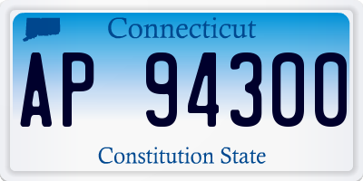 CT license plate AP94300