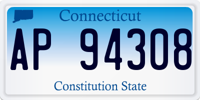 CT license plate AP94308