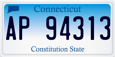 CT license plate AP94313