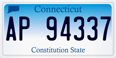 CT license plate AP94337