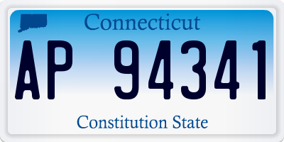CT license plate AP94341
