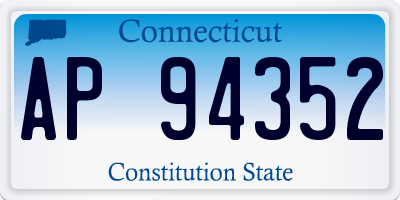 CT license plate AP94352