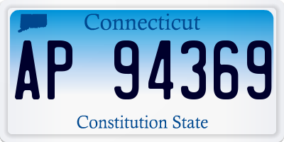 CT license plate AP94369