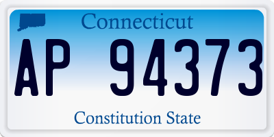 CT license plate AP94373