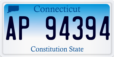 CT license plate AP94394