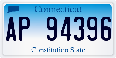 CT license plate AP94396