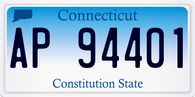 CT license plate AP94401