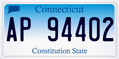 CT license plate AP94402