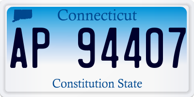 CT license plate AP94407