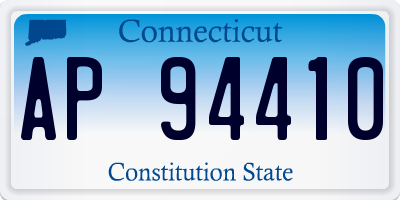 CT license plate AP94410