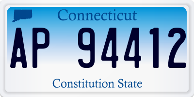 CT license plate AP94412