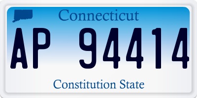 CT license plate AP94414