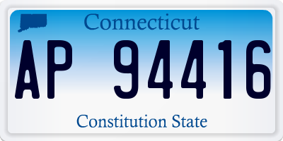 CT license plate AP94416