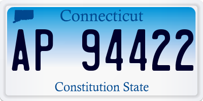 CT license plate AP94422