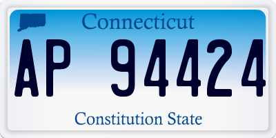 CT license plate AP94424