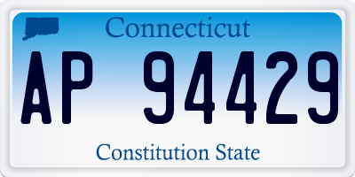 CT license plate AP94429